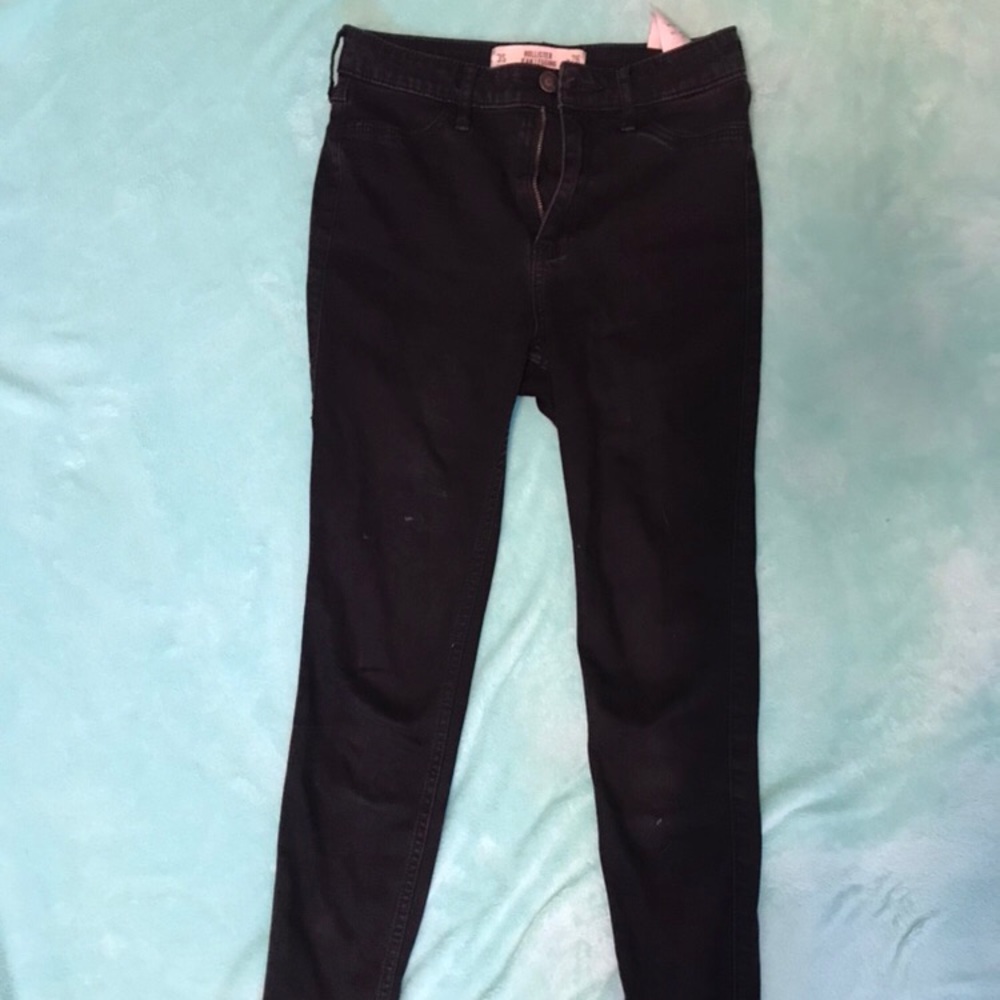 High rise Hollister black jeans